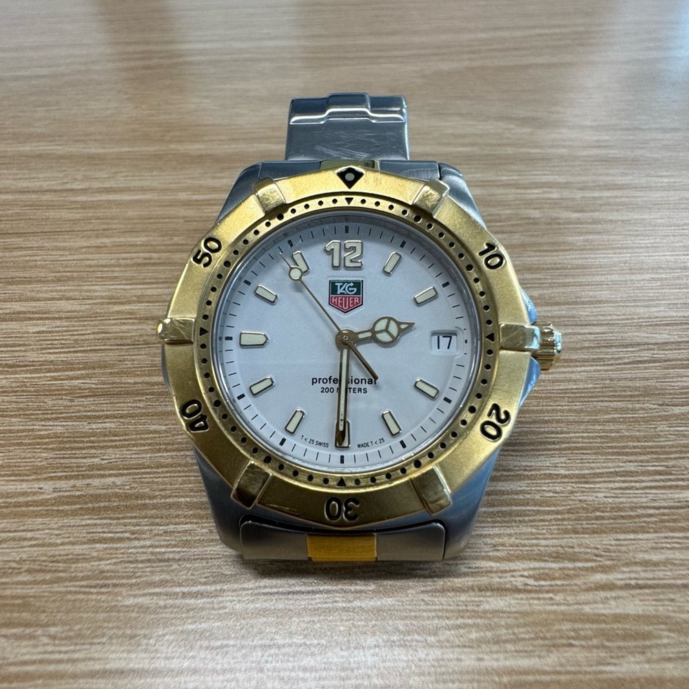 TAG Heuer Gold and Silver Watch